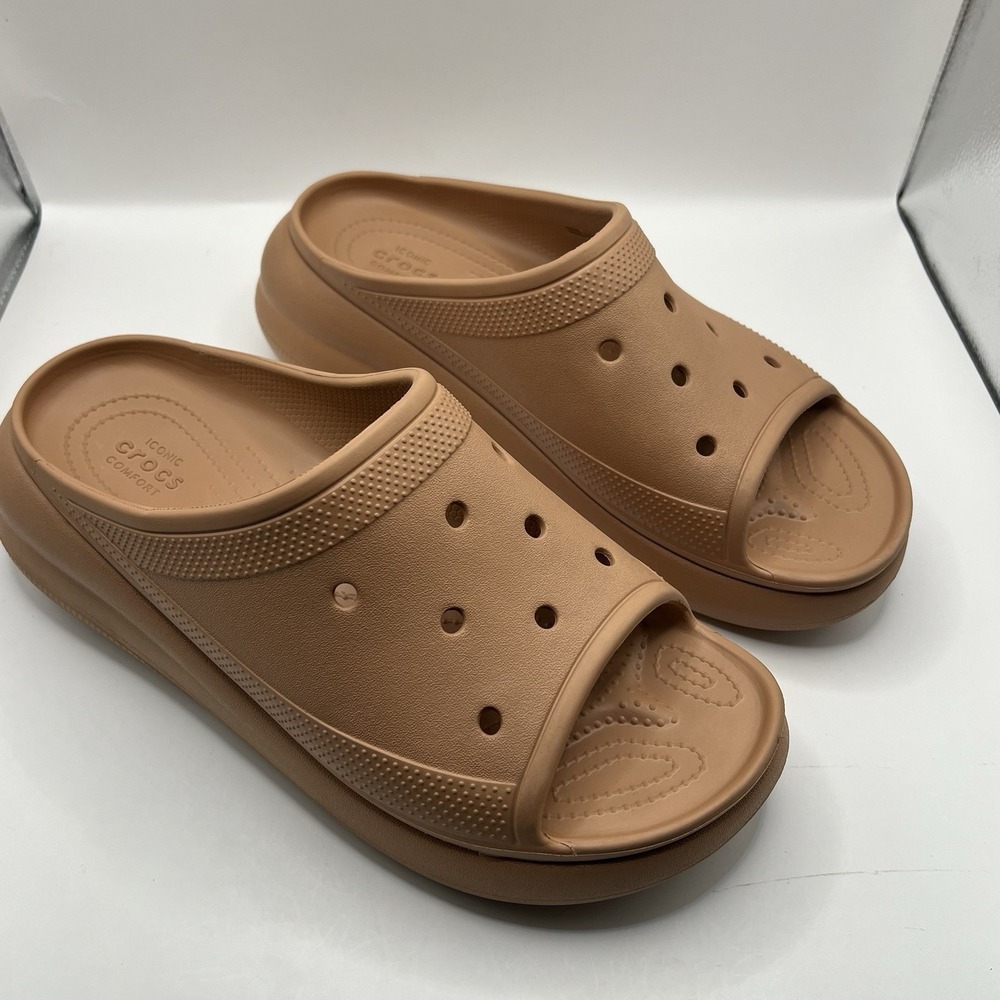Crocs Classic Crush Slides Sandal Men's 11/ Women's 13 Cork Iconic Comfort